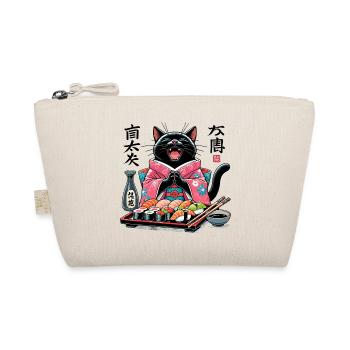 Sushi Cat Kimono Maki Nigiri Gift - Organic Pouch - nature - Front