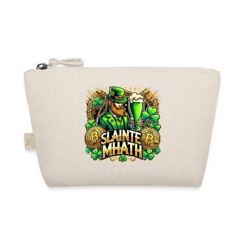 St. Patrick's Day Slainte Mhath Bitcoin Gift - Organic Pouch - nature - Front