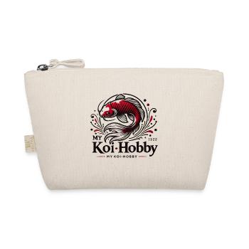 Eleganter roter Koi Fisch mit Wasserwelleneffekt - Bio-Täschchen - Natur - Vorne