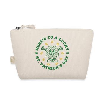 Auf einen glücklichen St. Patrick's Day - Bio-Täschchen - Natur - Vorne