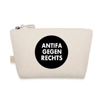 Antifa gegen rechts - Bio-Täschchen - Natur - Vorne