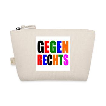 Gegen rechts - Bio-Täschchen - Natur - Vorne