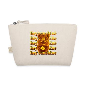 Hey Sunshine – Fröhliches Quokka - Bio-Täschchen - Natur - Vorne