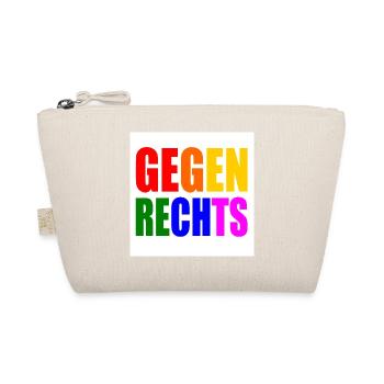 Gegen rechts - Bio-Täschchen - Natur - Vorne