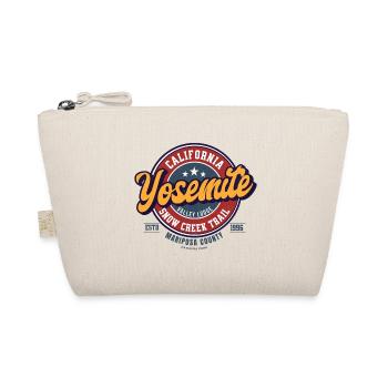 Yosemite Valley Lodge Badge Design - Organic Pouch - nature - Front
