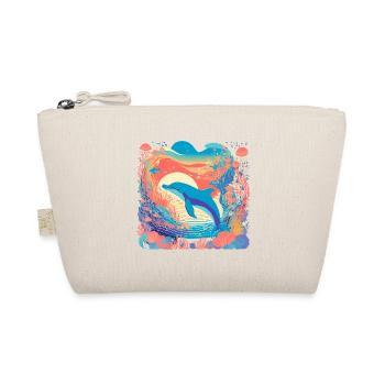 Underwater Rainbow Dolphin - Organic Pouch - nature - Front