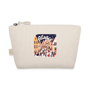 Alsace festive dance village - Organic Pouch - nature - Front