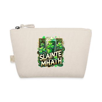 St. Patrick's Day Slainte Mhath Ireland Gift - Organic Pouch - nature - Front