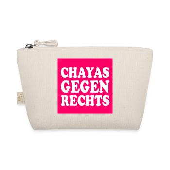 chayas gegen rechts - Bio-Täschchen - Natur - Vorne