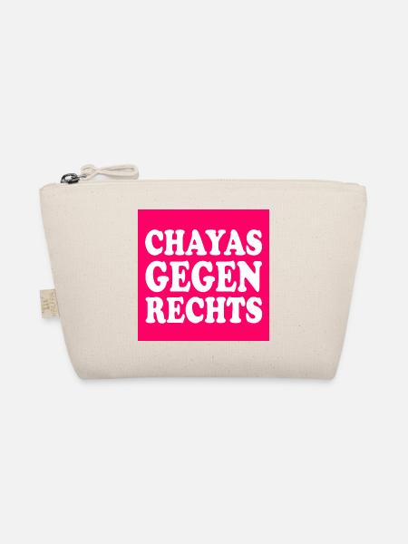 chayas gegen rechts - Bio-Täschchen - Natur - Vorne