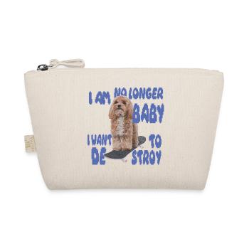 Skater Dog Meme – No Longer Baby - Bio-Täschchen - Natur - Vorne
