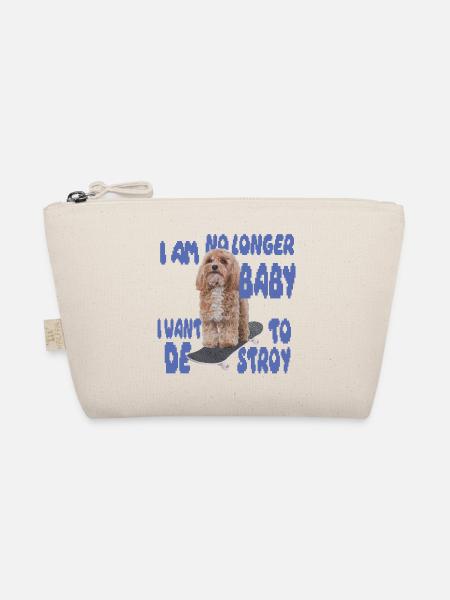 Skater Dog Meme - Plus bébé - Trousse biologique - nature - Devant