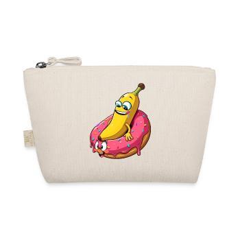 Banane Donut Beziehung Liebe machen Geschenk - Bio-Täschchen - Natur - Vorne