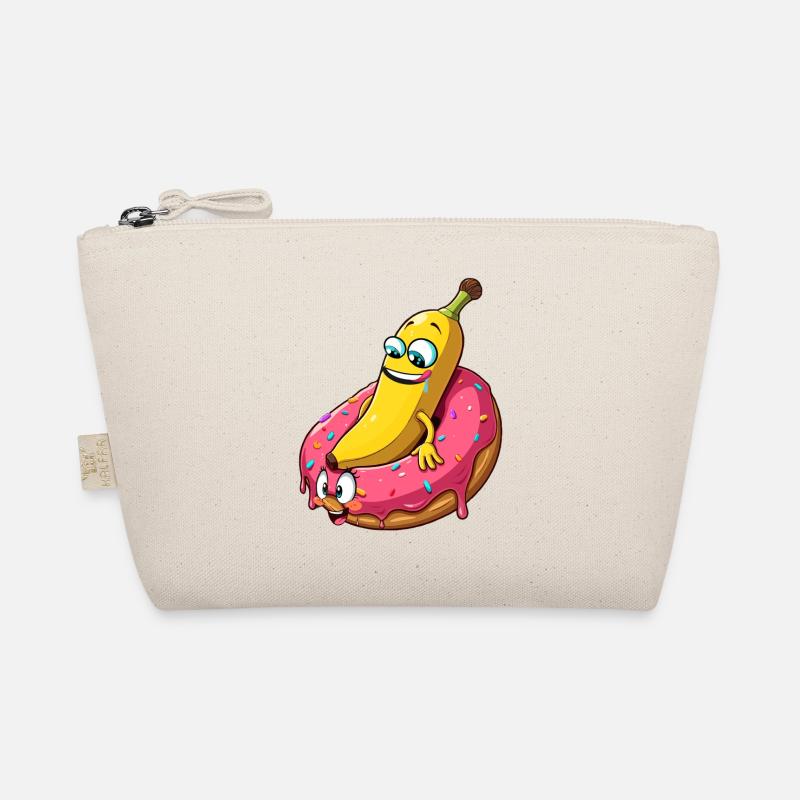 Banane Donut Beziehung Liebe machen Geschenk Bio-Täschchen