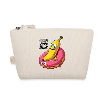 Banane Donut Beziehung Liebe machen Geschenk - Bio-Täschchen - Natur - Vorne