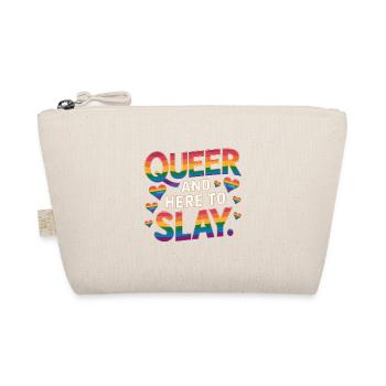 Queer And Here To Slay LGBTQ Gay Pride Month LGBT - Organic Pouch - nature - Front