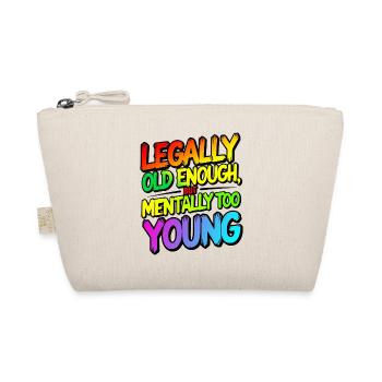 Legally old enough - Organic Pouch - nature - Front