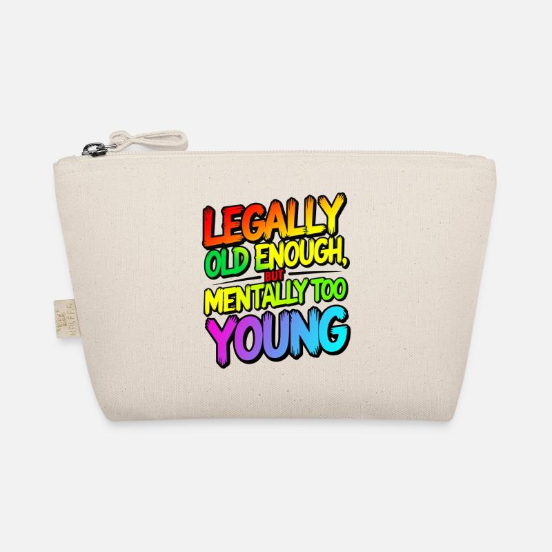 Legally old enough Bio-Täschchen