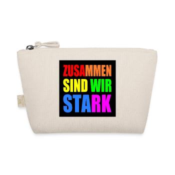 zusammen sind wir stark - Bio-Täschchen - Natur - Vorne