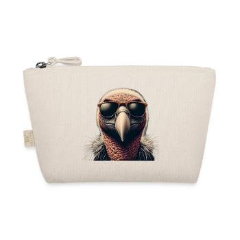 Geier mit Sonnenbrille - Bio-Täschchen - Natur - Vorne