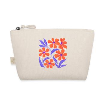 Décor floral. Personnalisable - Trousse biologique - nature - Devant