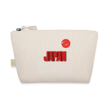 Japan-Welle mit rotem Mond - Bio-Täschchen - Natur - Vorne
