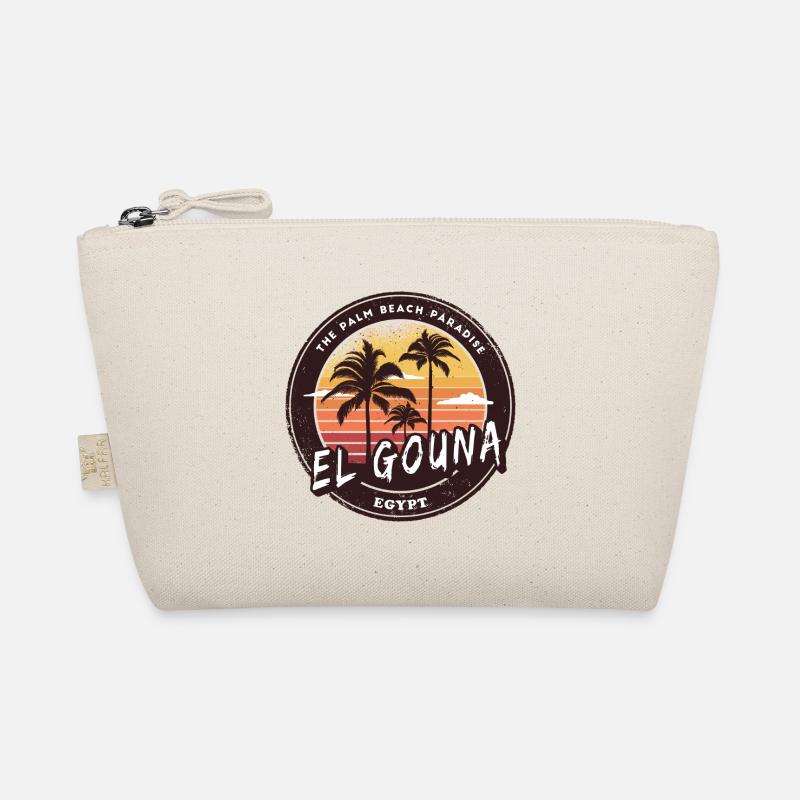El Gouna Égypte Vintage Palmier Design Trousse biologique