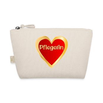 DANKESCHÖN PFLEGE - BERUF PFLEGERIN - Bio-Täschchen - Natur - Vorne