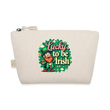 Lucky to be Irish – St. Patrick's Day Leprechaun - Organic Pouch - nature - Front