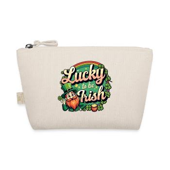 Lucky to be Irish – St. Patrick's Day Leprechaun - Organic Pouch - nature - Front