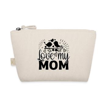 Love my mom - Organic Pouch - nature - Front