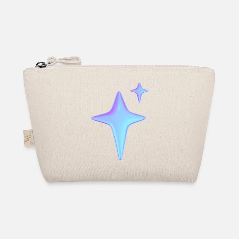 Holographic Sparkle Aesthetic Organic Pouch