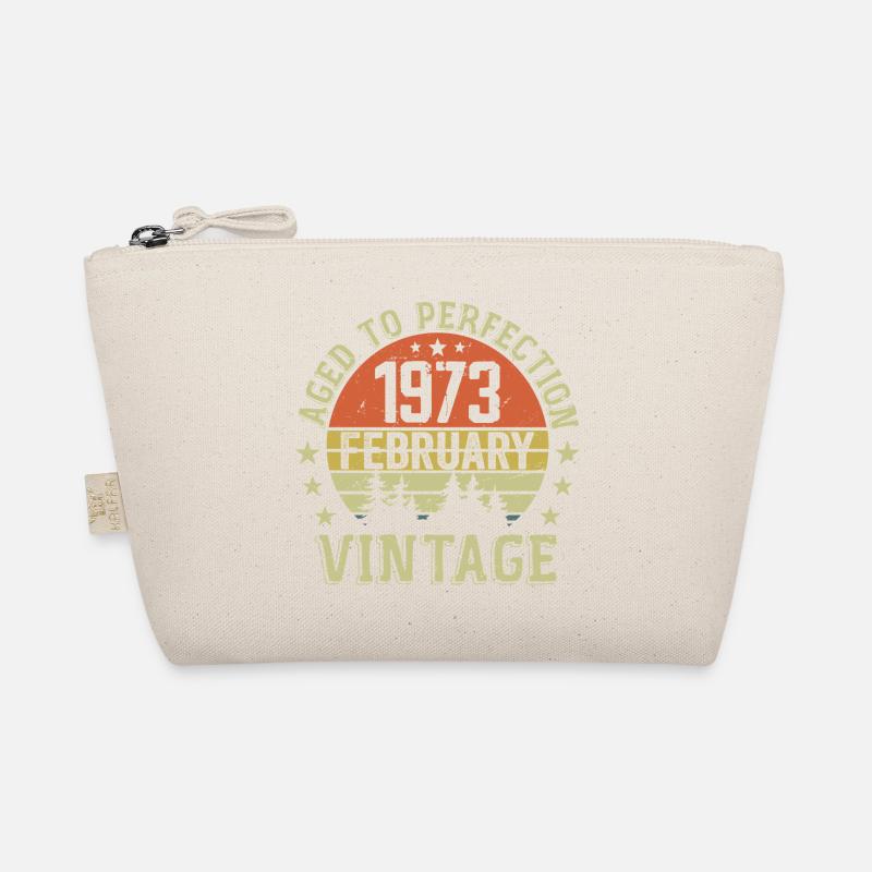 February 1973 - February 1973 Birthday Gift Organic Pouch