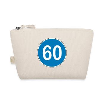 60e anniversaire , 60 ans , Panneau de signalisation bleu - Trousse biologique - nature - Devant