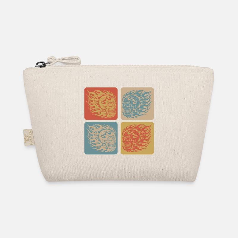 Flaming Skull – Biker & Rocker Style Organic Pouch