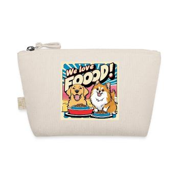 Comic Dogs - We Love Food - Bio-Täschchen - Natur - Vorne
