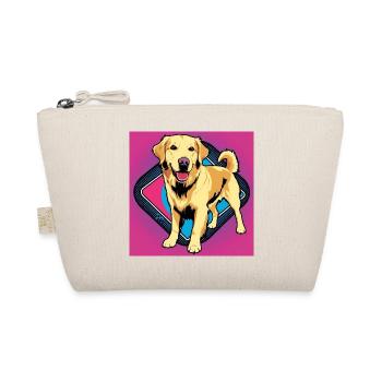 Comic Dog - Golden Retriever - Organic Pouch - nature - Front
