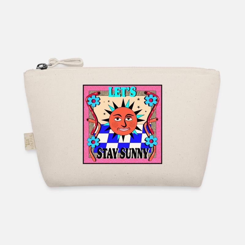Stay Sunny_ Retro Design Organic Pouch