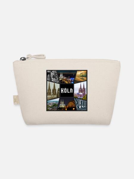 Cologne Skyline City Germany Collage Graffiti - Organic Pouch - nature - Front