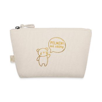 Pelmeni Call Sweet Bear Gold Gift - Organic Pouch - nature - Front