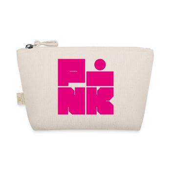 Bold & Fun – PINK Statement in knalligem Style - Bio-Täschchen - Natur - Vorne