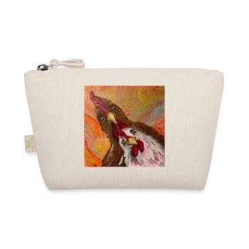 Rooster and chicken - Organic Pouch - nature - Front