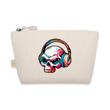 Colored Skull Illustration - Organic Pouch - nature - Front