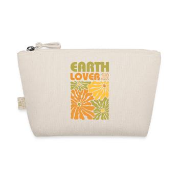 Earth Lover – Retro Natur Blumen - Bio-Täschchen - Natur - Vorne
