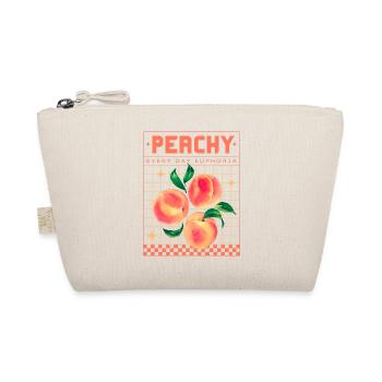 Peachy Euphoria – Retro Fruit Aesthetics - Organic Pouch - nature - Front