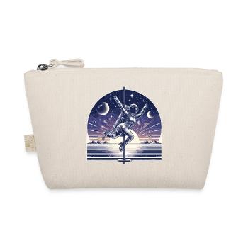 Pole Dance Astronautin Poledance Geschenk - Bio-Täschchen - Natur - Vorne