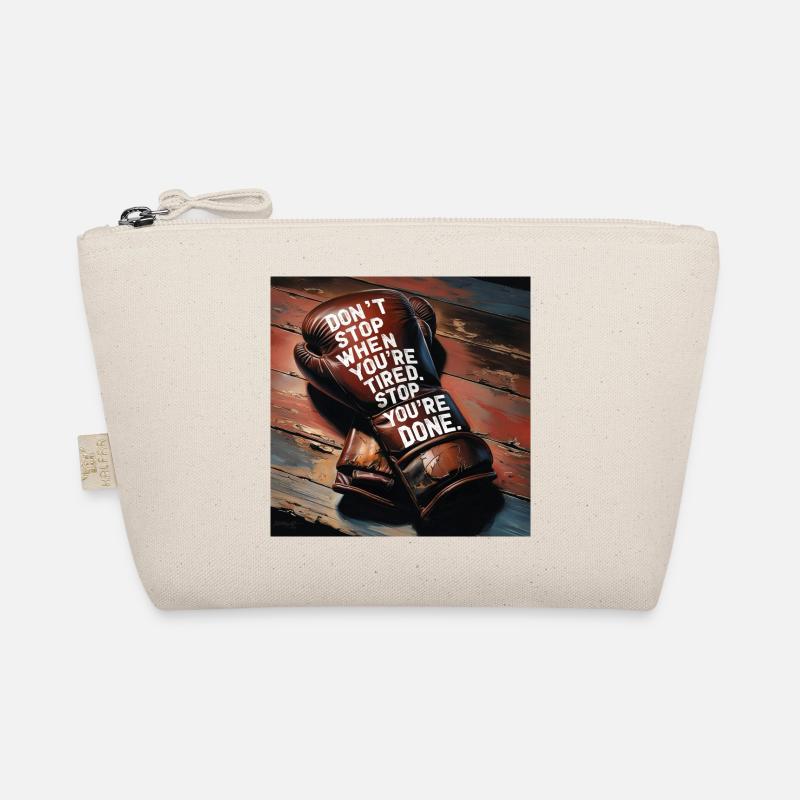 Kampfgeist auf Boxhandschuh Bio-Täschchen