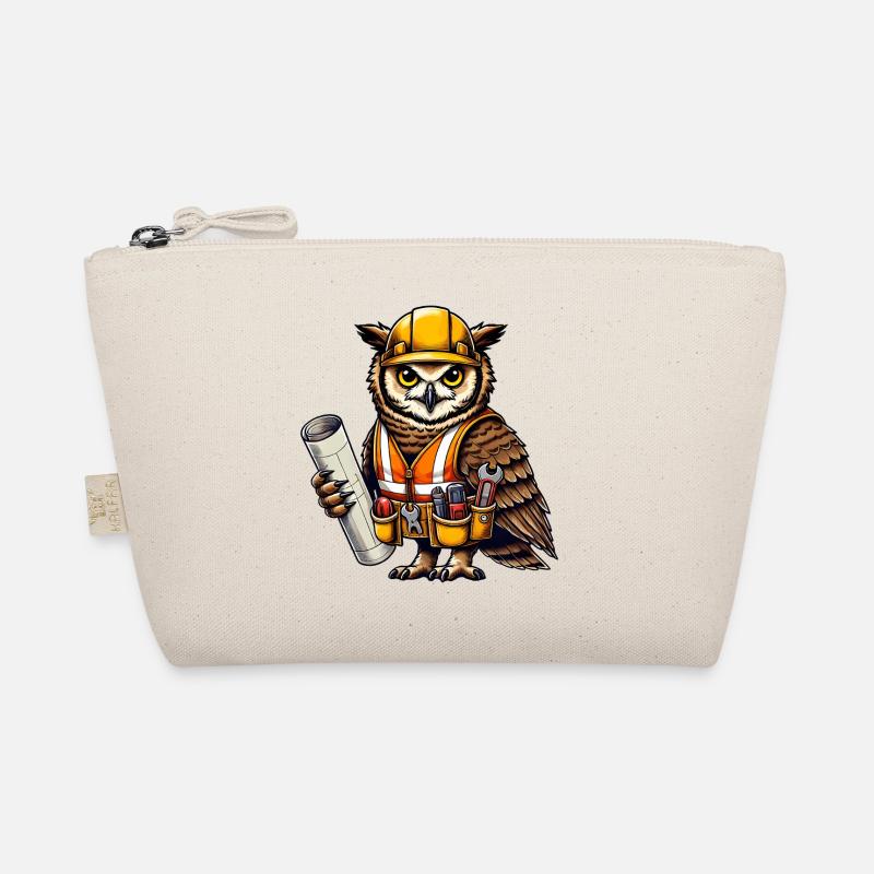 Construction Worker Owl – Clever & Crafty! Organic Pouch