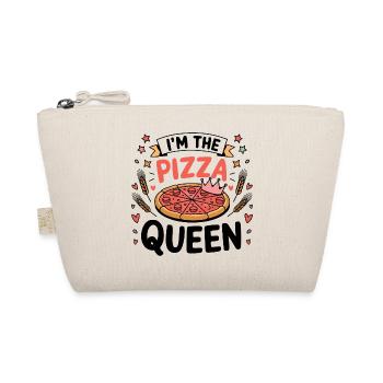 Je suis la reine de la pizza - Trousse biologique - nature - Devant