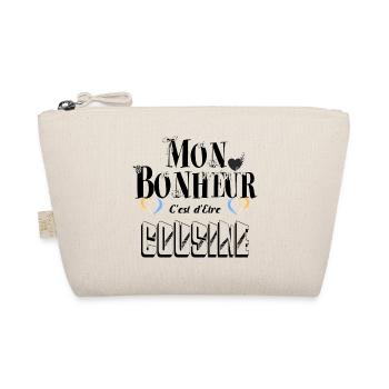 Mon Bonheur C'est d'Etre Cousine - Trousse biologique - nature - Devant